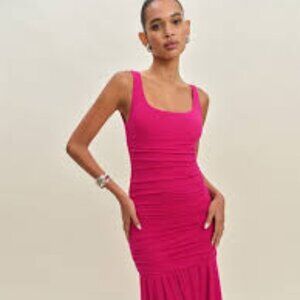 Reformation Kayla Knit Dress Pink - Size S